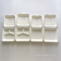 100% biodegradable para llevar cajas de caña de azúcar recipientes de envasado de alimentos